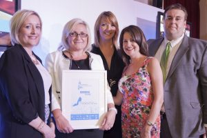 Anna presenting the team from Blanc with their 2015 Chesterfield Retail Award
